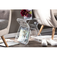 Baxton Studio End Table Clear FAY-8196-Clear